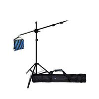 LimoStudio Photography Video Studio Premium Heavy Duty Boom Set with Light Stand, Boom & Double Sand Saddle Bag, AGG676V2