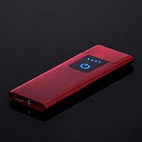 GoodKE Metal Flameless Windproof Electronic Lighter with Touch Switc Lighters 72x30x4mm