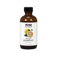 NOW Essential Oils, Grapefruit Oil, Sweet Citrus Aromatherapy Scent, Cold Pressed, 100% Pure, Vegan, Child Resistant Cap, 4-Ounce