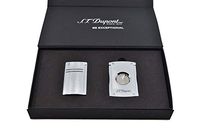 S.T. Dupont MaxiJet Lighter and Cutter Set (Chrome Grid)