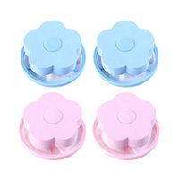Asien 4 Pcs Washing Machine Filter Net Flower Shaped Laundry Floating Lint Filter Mesh Bag Washing Gadgets Cleaning Supplies