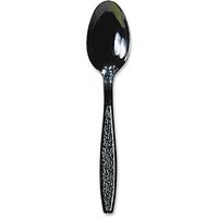 Extra-Heavyweight Polystyrene Teaspoons in Black