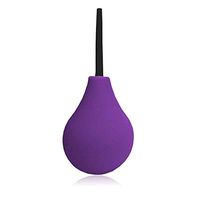 Abyclean Rectal Enema Bulb for Men - Anal Douche for Women, BPA and Phthalates Free Reusable Vaginal or Anal Clyster Cleaner with Soft and Smooth Nozzle, 220ML, Purple