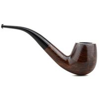 Finly Ebony Wood Smoking Pipe Handmade Polished Wood Pipes for Smoking Classic Bent Tobacco Pipe Cigarette Machine 1Pc