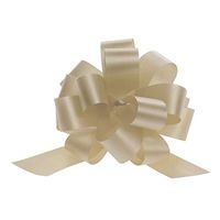 Gift Wrap Pull Bows 4" Eggshell 50 per case