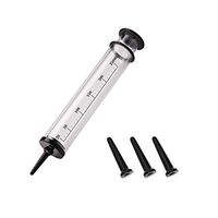 Milisten 250ml Enema Injector Enema Lube Luancher Vaginal Anal Cleaner Douche for Men and Women with 3pcs Injection Heads (Transparent)