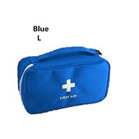 King&Pig Portable Empty First Aid Bag Kit Pouch Home Office Medical Emergency Travel Rescue Case Bag Medical Package (Blue, L)