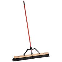 Libman Commercial 850 36" Smooth Sweep Push Broom - Brace Handle - Lot of 3