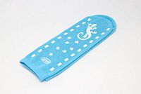 GBM Geckos - Plush Double Tread Non-Slip Safety Socks 2-Pack (Light Blue, Medium)