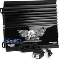 POWER ACOUSTIK D1-3000DB Demon 3000 Watt 1 Ohm Mono Amplifier - Black