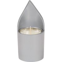 Silver Anodized Aluminum Memorial Candle Holder