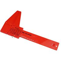 Julitech Personal Body Fat Loss Tester Calculator Caliper Fitness Clip Fat Measurement Tool Slim Chart Skinfold Test Instrumen, 6 Colors for Choose,Red