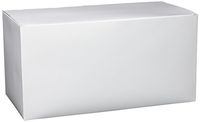Amscan 265005 Gift Box, 6"H x 12"W x 6"D, White