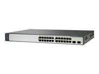 Cisco Catalyst 3750V2-24PS - Switch - L3 - managed - 24 x 10/100 (PoE) + 2 x SFP - rack-mountable - PoE