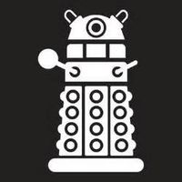 Chase Grace Studio Doctor Who Inspired Dalek Daleks Vinyl Decal Sticker|WHITE|Cars Trucks Vans SUV Laptops Wall Art|5.5" X 4.25"|CGS709