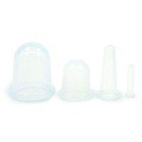 Lowpricenice(TM) Anti Cellulite Vacuum Silicone Massage Cupping Cups (4pc Set Clear)