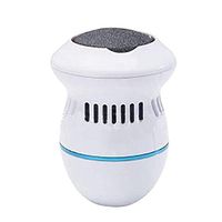 Electric Foot File Callus Remover Pedicure Care Set Hard Skin Remover Proffessinal Rechargeable Pedicure Callus Remover Foot File with Light for Foot Care,White