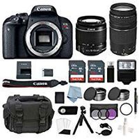 Canon EOS Rebel T7i Bundle With EF-S 18-55mm IS STM & EF-S 75-300mm III Lens + Canon T7i Camera Advanced Accessory Kit - Including EVERYTHING You Need To Get Started