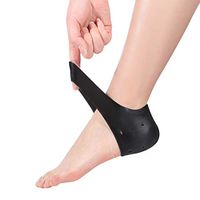 Heel Protectors Set, 3-Piece Kit Gel Heel Protectors Heel Pads to Relieve Plantar Fasciitis Including 2 Pairs of Heel Cushions and 1 Foot Massage Ball