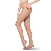 Compression Pantyhose 20-30 mmHg Opaque Support Pantyhose for Women & Men Closed Toe Nursing Graduated Compression Tights Help Relieve Swelling Varicose Veins Edema Beige XL