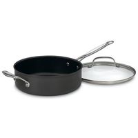 Cuisinart 633-24H Chef's Classic Nonstick Hard-Anodized 3-1/2-Quart Saute Pan with Helper Handle and Lid