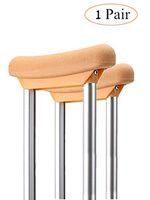 Underarm Crutch Pad, Replacement Medical Cane Cushion Tops, Comfort Foam Slip on Top Grip Support, 2 Pack, Yellow