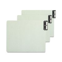 Smead 100% Recycled End Tab Pressboard File Guides, Vertical Metal Tab (A-Z), Extra Wide Letter Size, Gray/Green, Set of 25 (61676)