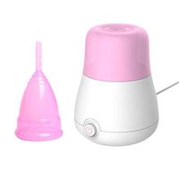 ZZYYZZ Portable Menstrual Cup Steriliser Bottle Silicone Steam Cleaner Steriliser Reusable Silicone Menstrual Cup Bottle Sterilizer