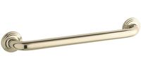 KOHLER K-10541-AF Traditional 18-Inch Grab Bar, Vibrant French Gold