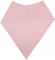 Sammons Preston Bandanna Clothing Protector, Bandanna Bib, 10" Mid-neck to Tip & 14-1/2" Wide, Pink, Made Breathable 100% Cotton, Spill-proof Backing For Accident Safety, Adult Size, Combats Drooling