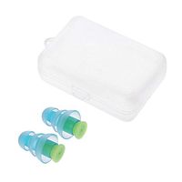 Jenny.Ben 2 Pair Silicone Earplugs Noise Cancelling Reusable Ear Plugs Hearing Protection Blue