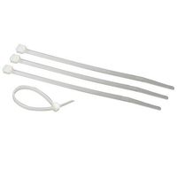 Morris 20412 Releasable Nylon Cable Tie with 50-Pound Tensile Strength, 6-Inch Length, Natural, 100-Pack