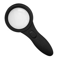 ZH High-Definition Magnifying Glass, LED Hand-held Handle, Old Children, Reading, Portable Jewelry, Magnifying Glass, Reading, Reading, Magnifying Glass, with Money Detector Function