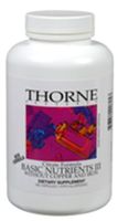 Thorne Research Basic Nutrients III without Copper and Iron 180 Capsules, 2 Count