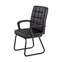 ZLFLD Office Chair Student Chair Back PU Chair Back Comfort Chair Back Easier to wash Hands Chair Back Office Chair Computer System Chair Back Office Chair (Color : Black)