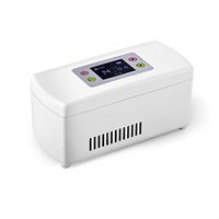 Insulin Cooler, Portable Insulin Refrigerated Box, Mini Drug Storage Fridge, 2-8℃ Insulin Cooler Travel Case for Automobile and Home