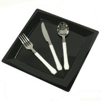 Reflections Duet Elegant Forks White Handle