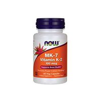 NOW Supplements, MK-7 Vitamin K-2 100 mcg, Cardiovascular Support*, Supports Bone Health*, 60 Veg Capsules