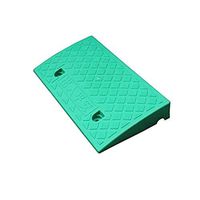 Non-Slip Sill Ramp, Easy to Carry Plastic Ramp, Used for Car Bicycle Wheelchair Motorcycle Handcart Service Ramps Uphill Pad (Size: 50 27 7cm) (Color : Green, Size : 50279CM)