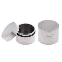 Injoyo Pill Holder, Portable Titanium Waterproof Pill Box Container, Mini Pill Case for Outdoor Travel Purse or Pocket (2PCS)