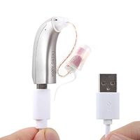 TKING Rechargeable Hearing Amplifier for Adults, Invisible Behind The Ear BTE, Digital Noise Reduction Feedback Cancelling,Aid and Assist Hearing (Rechargeable - Right Ear)