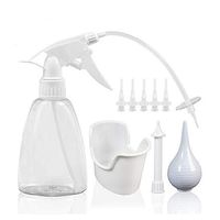 300ml Ear Wax Removal Tool Kit Ear Irrigation Washer Bottle System Ear Pick Cleaning Set with 5 Replacement Tips Bulb Syringe