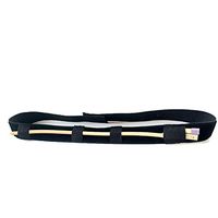 Patient Drainage Tube Belt,Catheter Fixation Device Abdominal Dialysis Belt,4×100Cm Can Stretch to 160Cm (2Pcs),Black