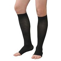 Sira Medical Antiskid Varicose Veins Socks, Grade-I 5cm Below Knee, Lower Pressure (15-21 mmHg),Unisex (L, Black)