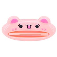 PASOW Cartoon Animal Plastic Frog Cat Panda Pig Shaped Toothpaste Cream Squeezers (Pink Cat)