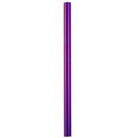 Vinjeely 12mm Diameter Colourful Long Stainless Steel Metal Drinking Straws Reusable Metal Straight Drinking Straws for Smoothie, Milkshakes (Purple)