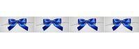 Reliant Ribbon Satin Twist Tie Small Bows, 5/8 Inch X 100 Pieces, Royal (Fоur Paсk)