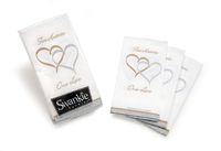 Darice VL10244 Two Hearts One Love Pocket Tissues