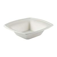 CiboWares Heavy 12 Ounce Molded Fiber Bowls with Rims, Made from Disposable Bagasse Sugarcane, Case of 500