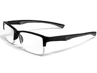 Calabria 6904 Semi-Rimless Flexie Reading Glasses in Grey ; +1.25